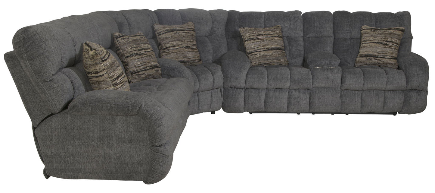 Ashland - Reclining Sectional With 4 Lay Flat Reclining Seats - Hornell Furniture Outlet