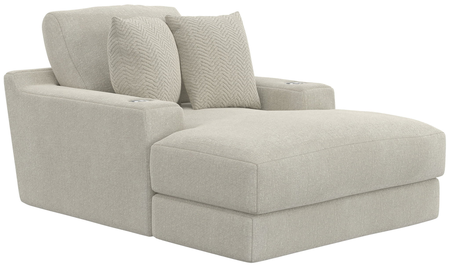 Cozy - Chaise With USB - Hornell Furniture Outlet