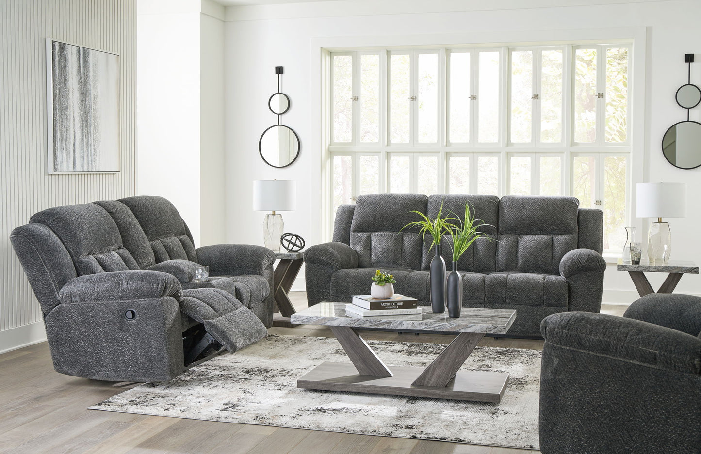 Frohn - Reclining Living Room Set - Hornell Furniture Outlet