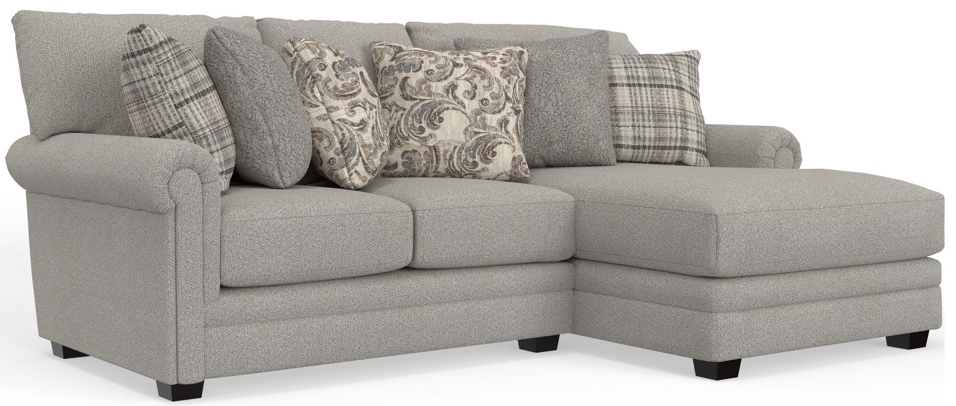 Livingston - Sectional With Comfort Coil Seating And Accent Pillows Included - Hornell Furniture Outlet