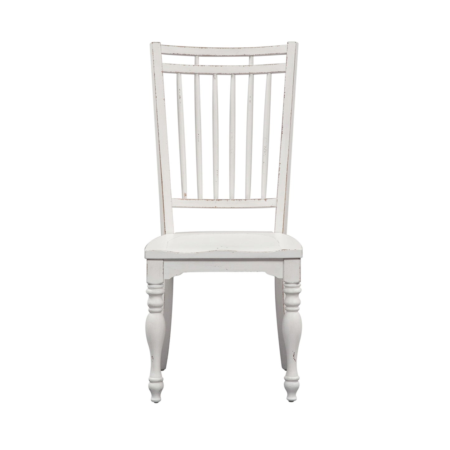 Magnolia Manor - Spindle Back Side Chair - White - Hornell Furniture Outlet