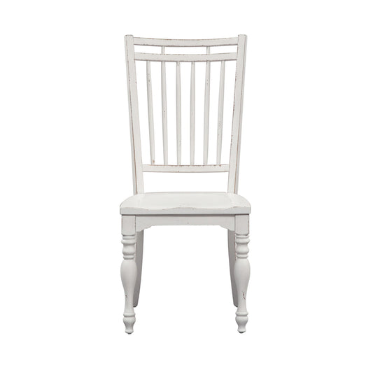 Magnolia Manor - Spindle Back Side Chair - White - Hornell Furniture Outlet