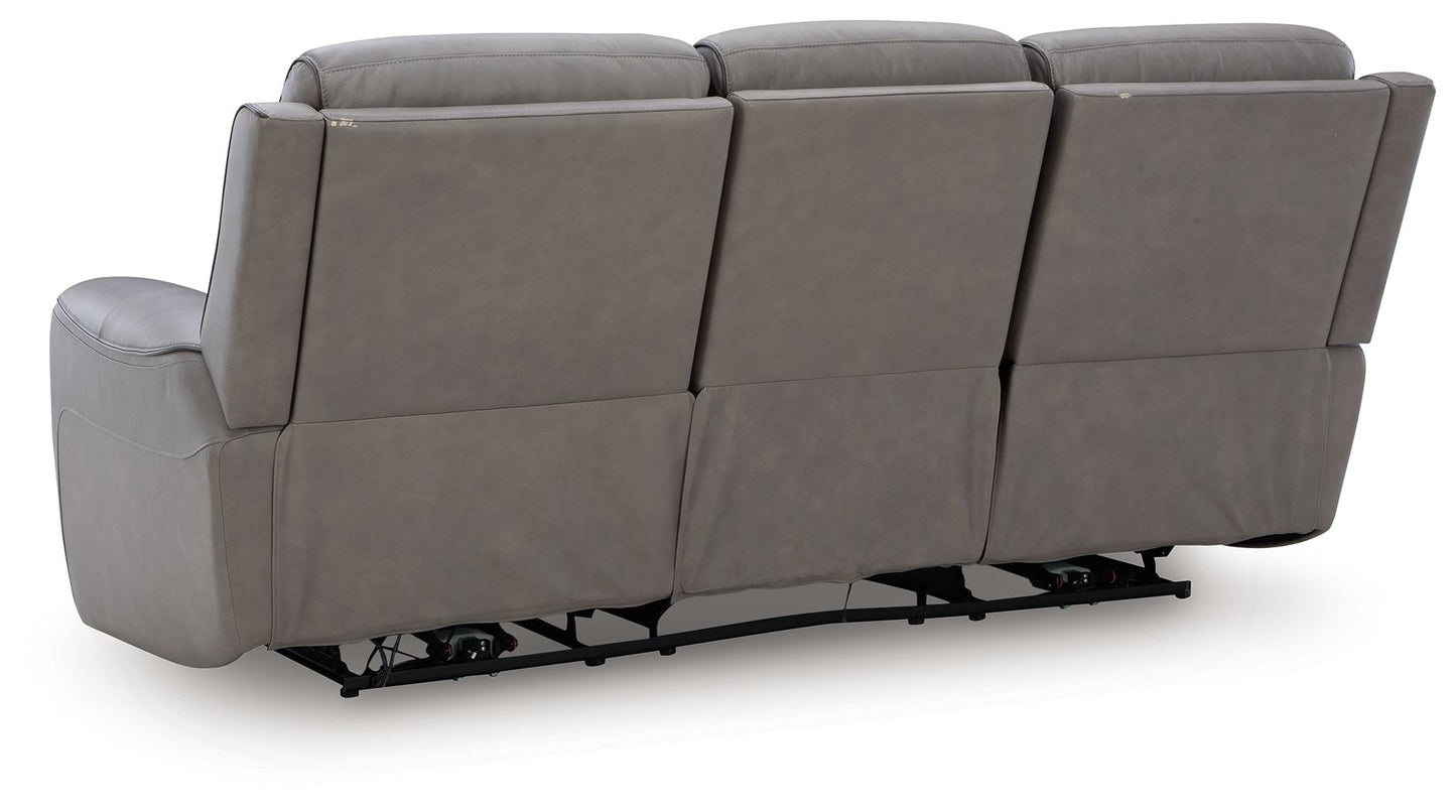 5Z - Comfort - Relaxation - Power Reclining Sofa With Adj Headrest - Hornell Furniture Outlet