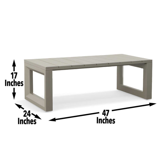 Dalilah - Patio Cocktail Table - Gray - Hornell Furniture Outlet