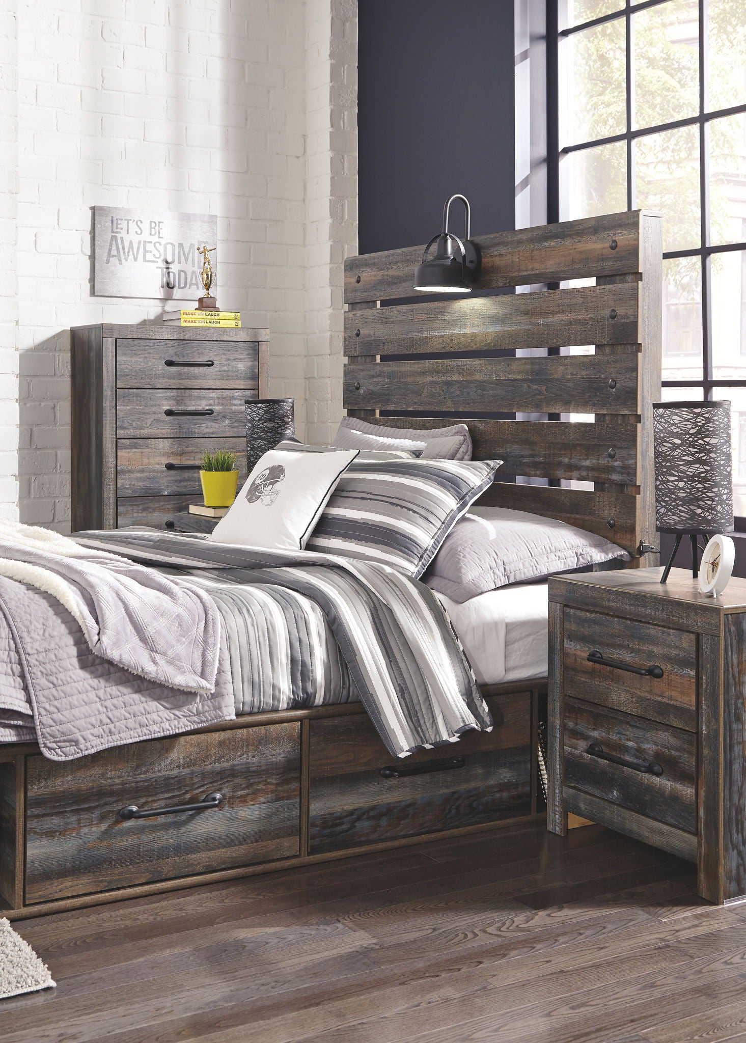 Drystan - Youth Panel Bedroom Set - Hornell Furniture Outlet