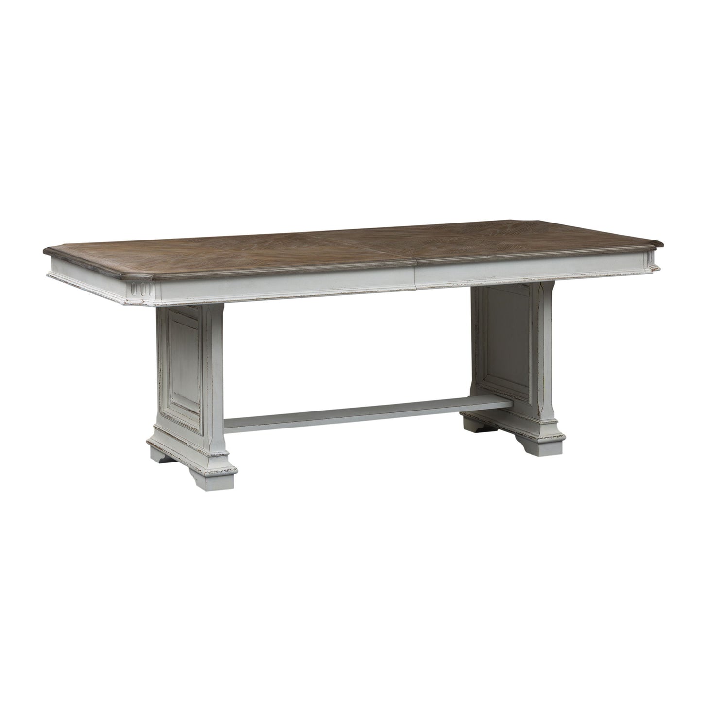 Abbey Park - Trestle Table Set - Hornell Furniture Outlet