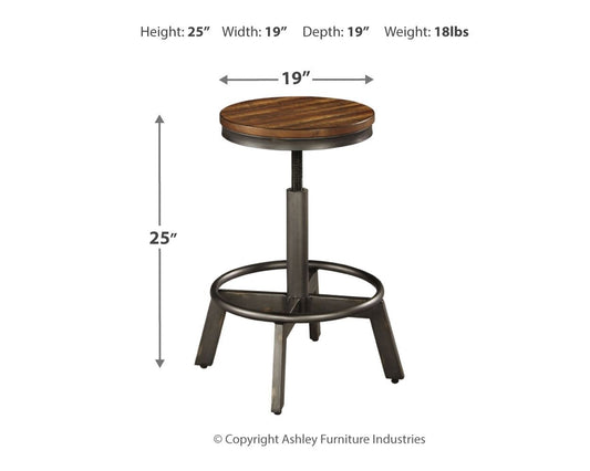 Torjin - Swivel Stool (Set of 2) - Dark Brown
