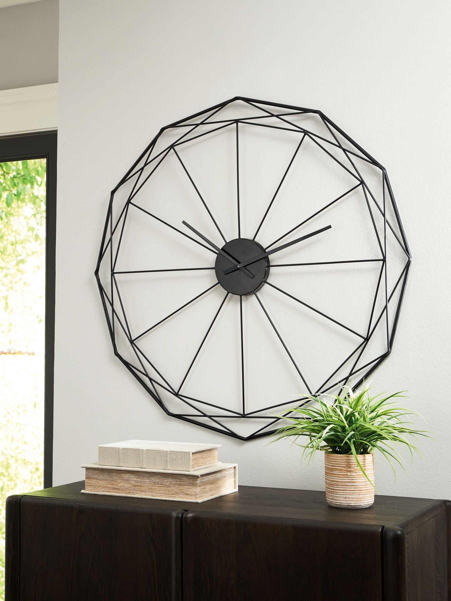 Arkthorne - Black - Wall Clock - Hornell Furniture Outlet