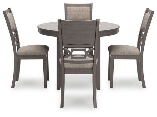 Wrenning - Gray - Dining Room Table Set (Set of 5) - Hornell Furniture Outlet
