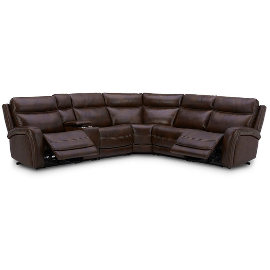 Blair - 6 Piece Sectional - Cognac - Hornell Furniture Outlet
