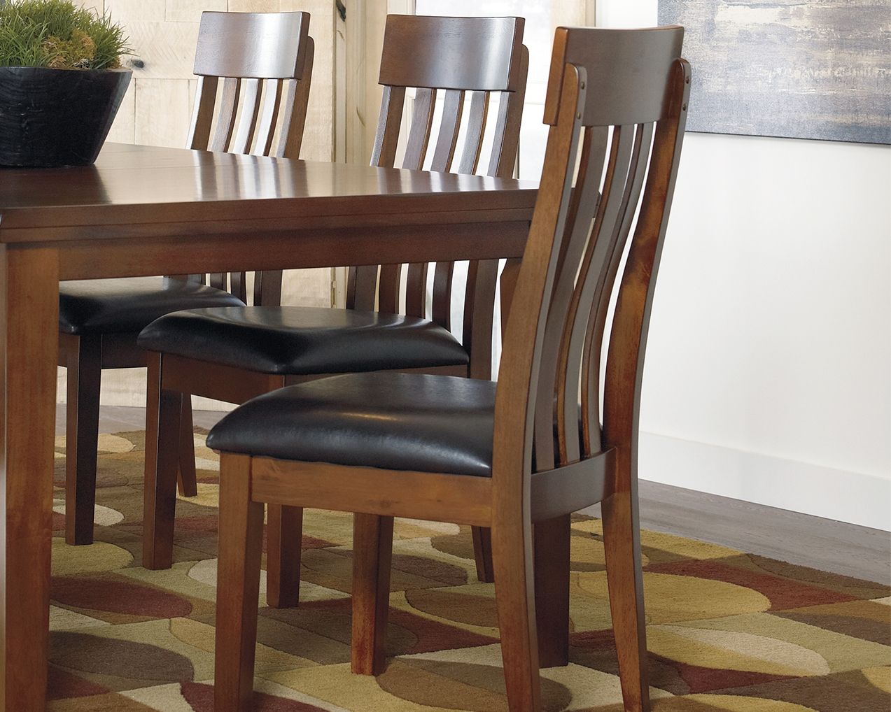 Ralene - Medium Brown - Dining UPH Side Chair (Set of 2) - Hornell Furniture Outlet