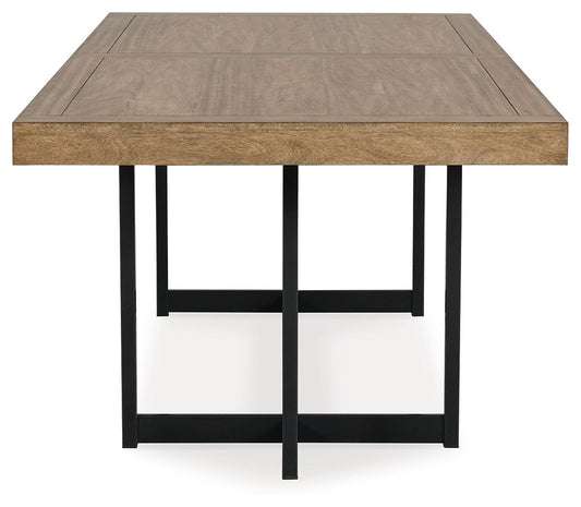 Tomtyn - Light Brown - Rectangular Dining Room Extension Table - Hornell Furniture Outlet
