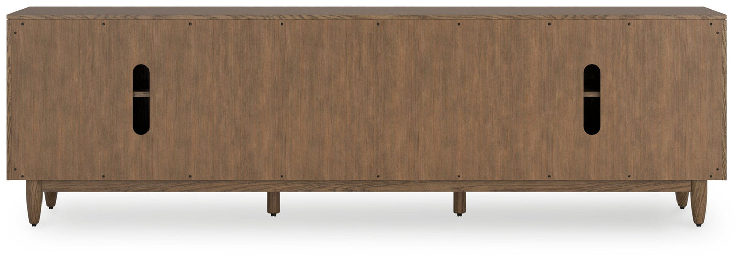 Roanhowe - Brown - Extra Large TV Stand - Hornell Furniture Outlet