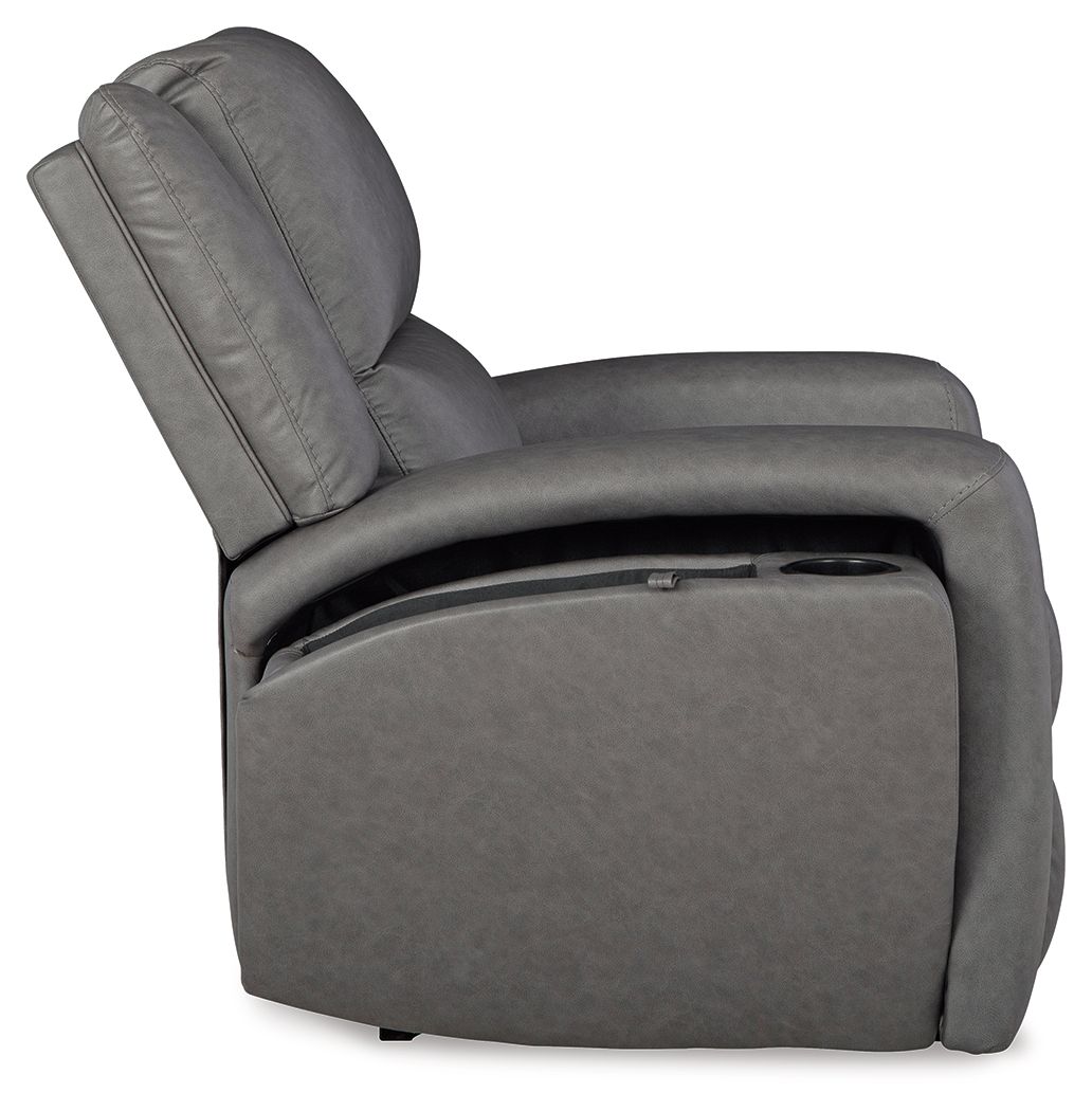 Brixworth - Slate - Zero Wall Recliner - Hornell Furniture Outlet