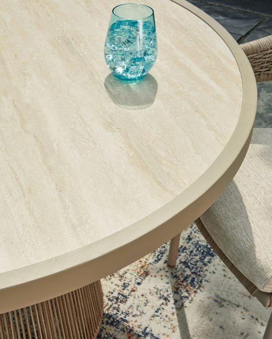 Orchard Beach - Outdoor Dining Table - Beige - Hornell Furniture Outlet