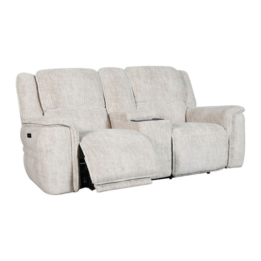 Clayton - Loveseat With Console P3 & ZG - Galactic Parchment - Hornell Furniture Outlet