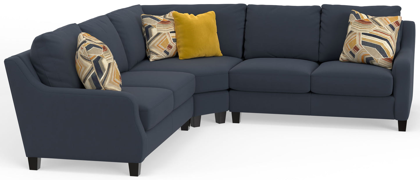 Foley - Sectional With Comfort Coil Seating And 4 Included Accent Pillows - Hornell Furniture Outlet