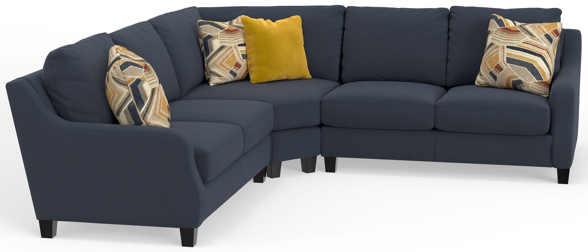 Foley - Sectional With Comfort Coil Seating And 4 Included Accent Pillows - Hornell Furniture Outlet