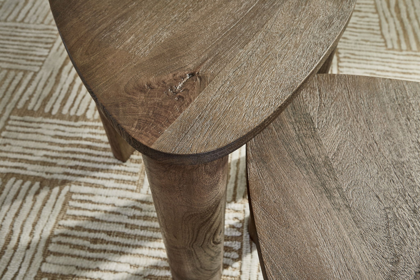 Reidport - Grayish Brown - Accent Cocktail Table Set (Set of 2) - Hornell Furniture Outlet