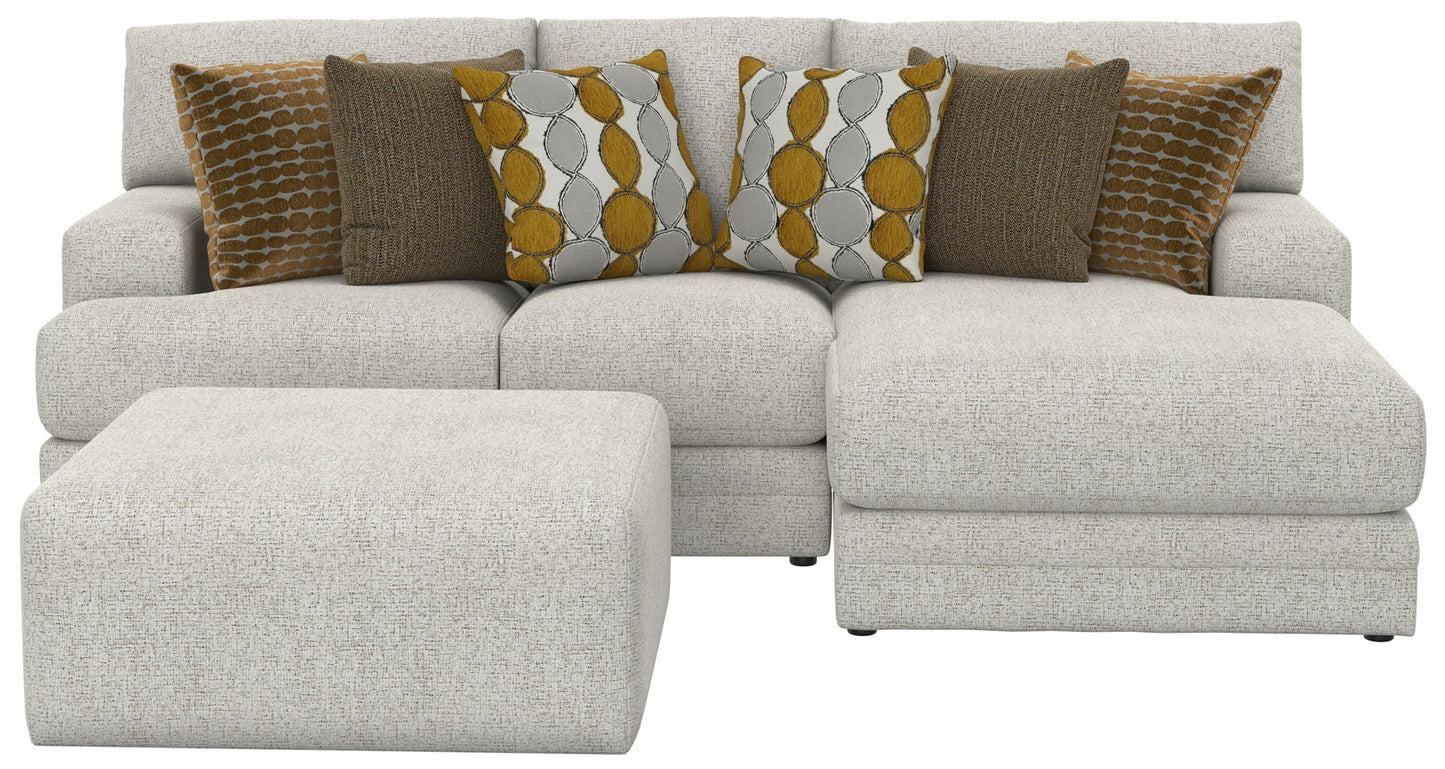 Tori - Sectional With Comfort Coil Seating, Cocktail Ottoman And Accent Pillows Included - Hornell Furniture Outlet
