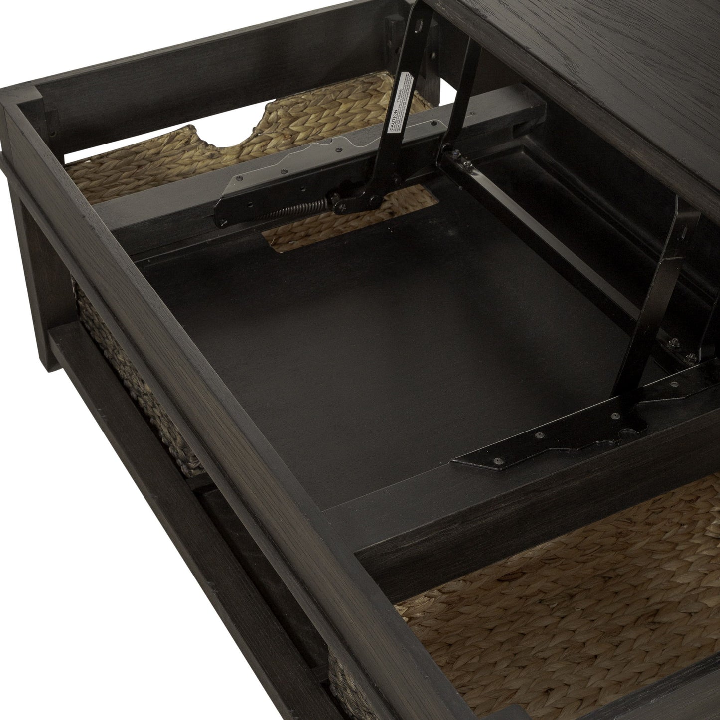 Mill Creek - Lift Top Cocktail Table - Dark Brown - Hornell Furniture Outlet