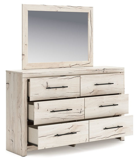 Lawroy - Light Natural - Dresser And Mirror - Hornell Furniture Outlet