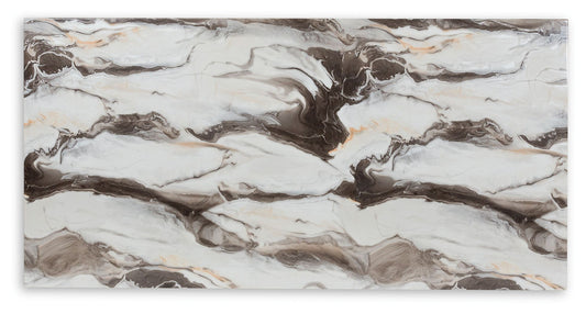 Jeshina - Dark Brown / Beige - Dining Table - Hornell Furniture Outlet