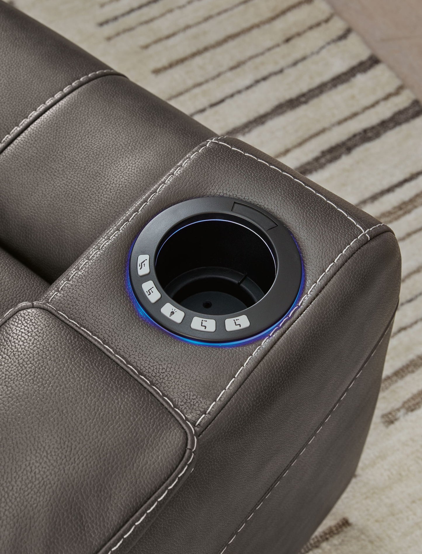 Feazada - Power Recliner With Adj Headrest - Hornell Furniture Outlet