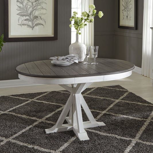 Allyson Park - Pedestal Table - Hornell Furniture Outlet
