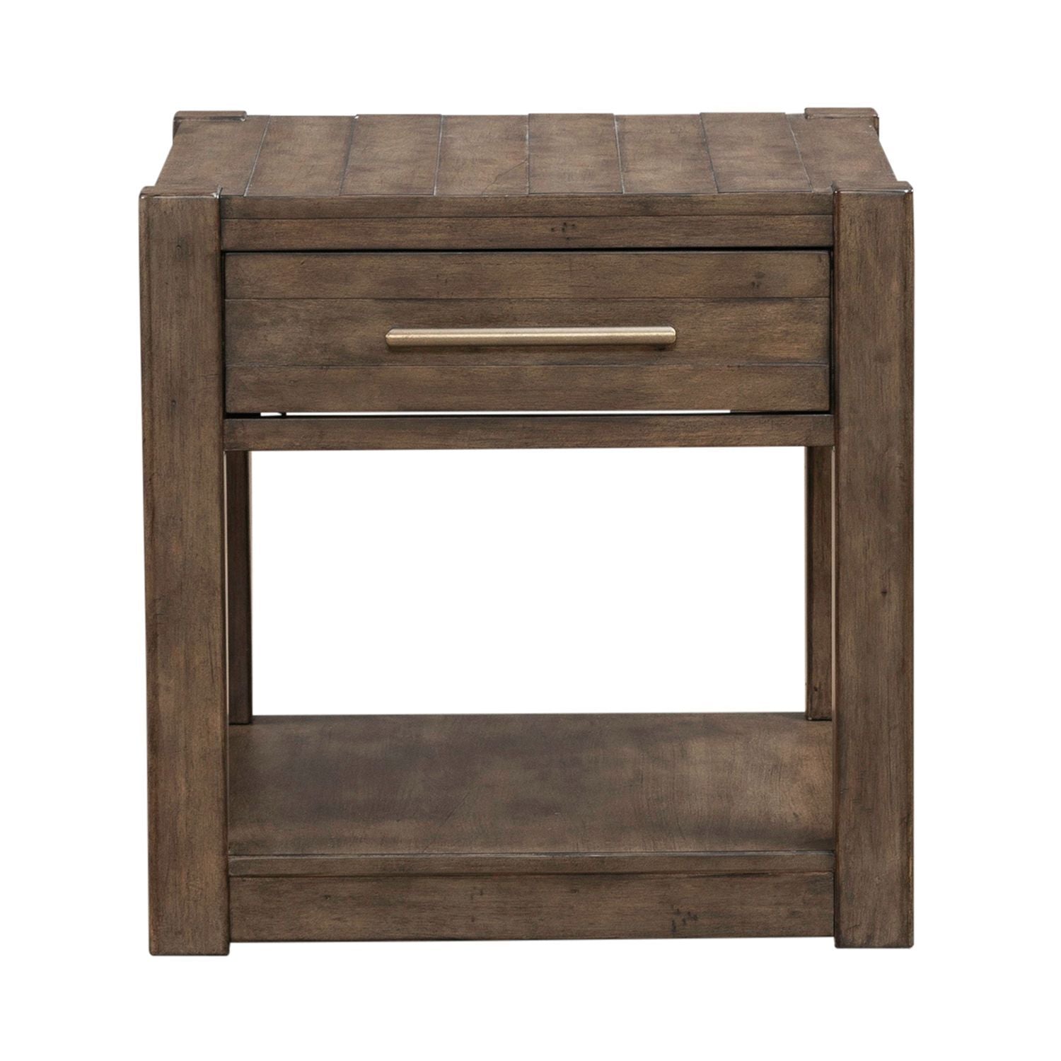 Broadmore - Drawer End Table - Brown - Hornell Furniture Outlet