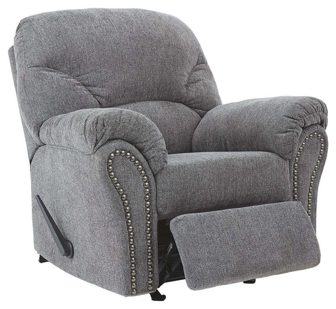 Allmaxx - Pewter - Rocker Recliner - Hornell Furniture Outlet
