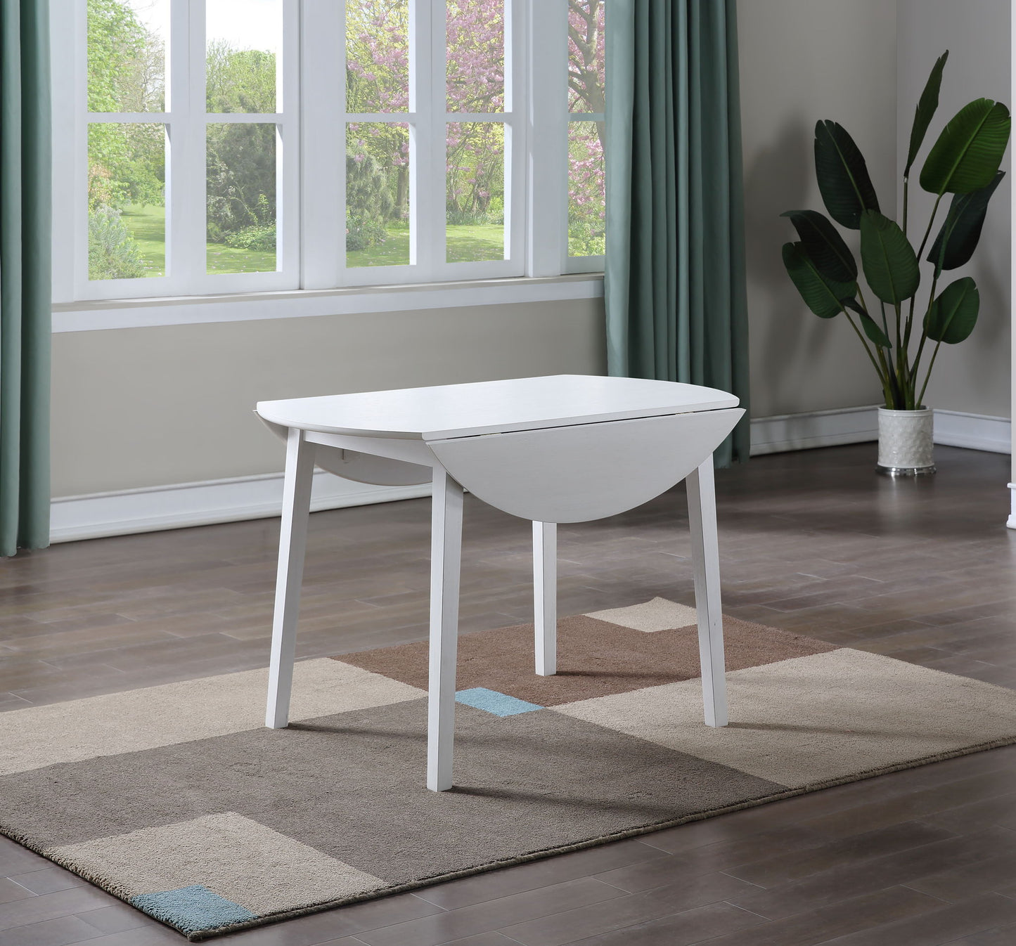 Naples - Drop Leaf Dining Table - White - Hornell Furniture Outlet