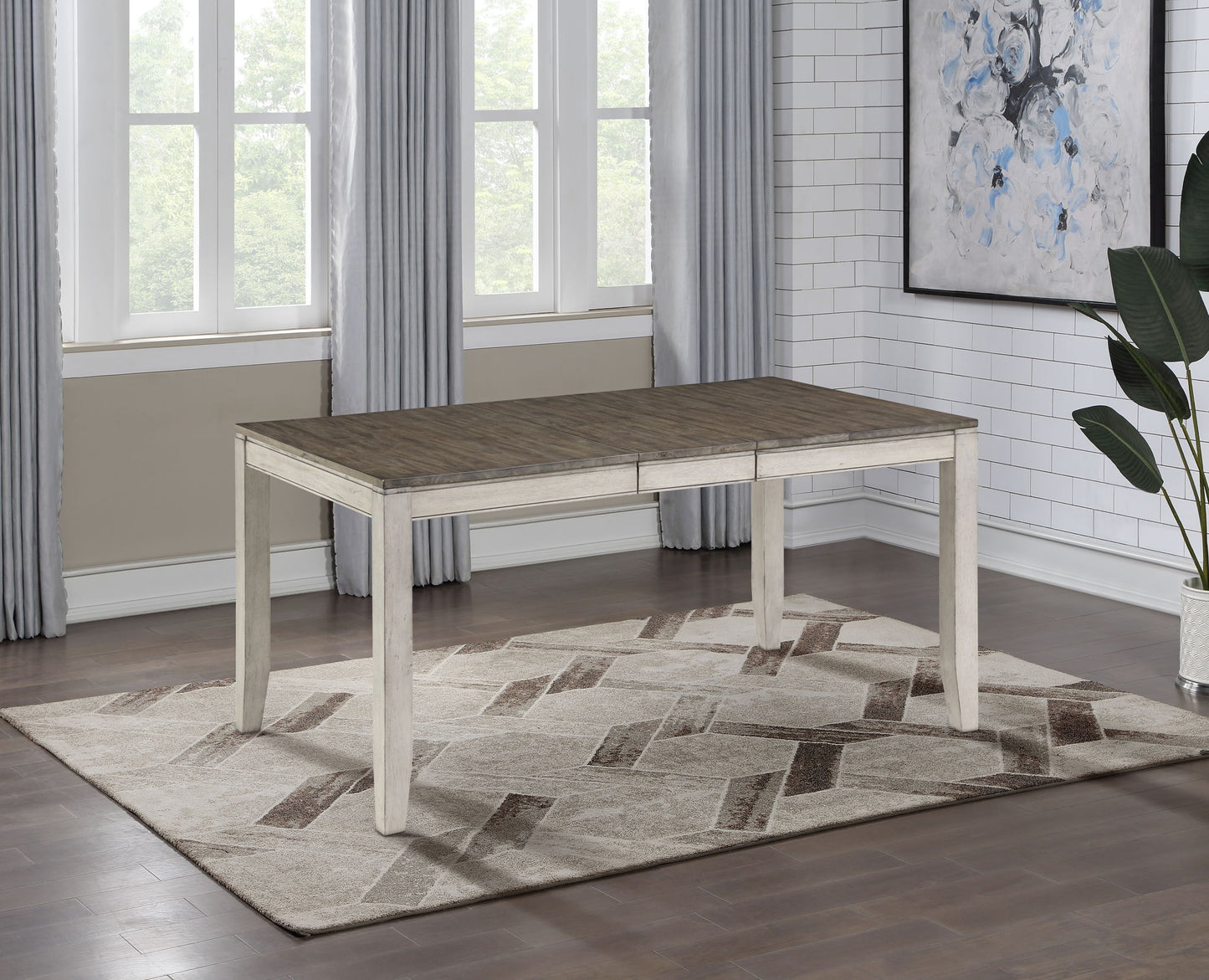 Abacus - Dining Table - Dark Brown - Hornell Furniture Outlet