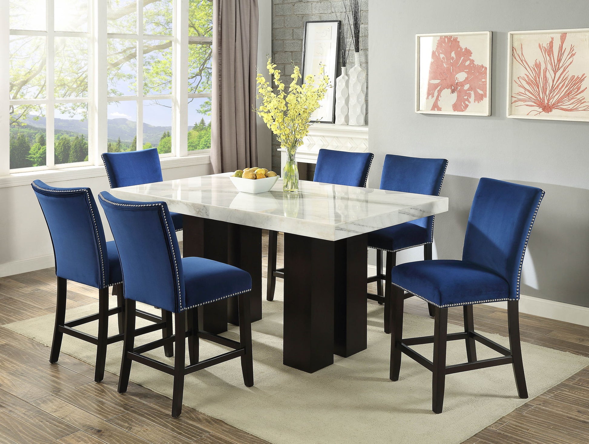 Camila - Rectangular Counter Dining Set - Hornell Furniture Outlet