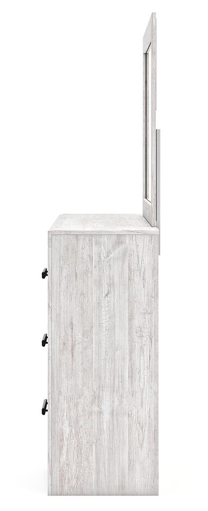 Cayboni - Whitewash - Dresser And Mirror - Hornell Furniture Outlet