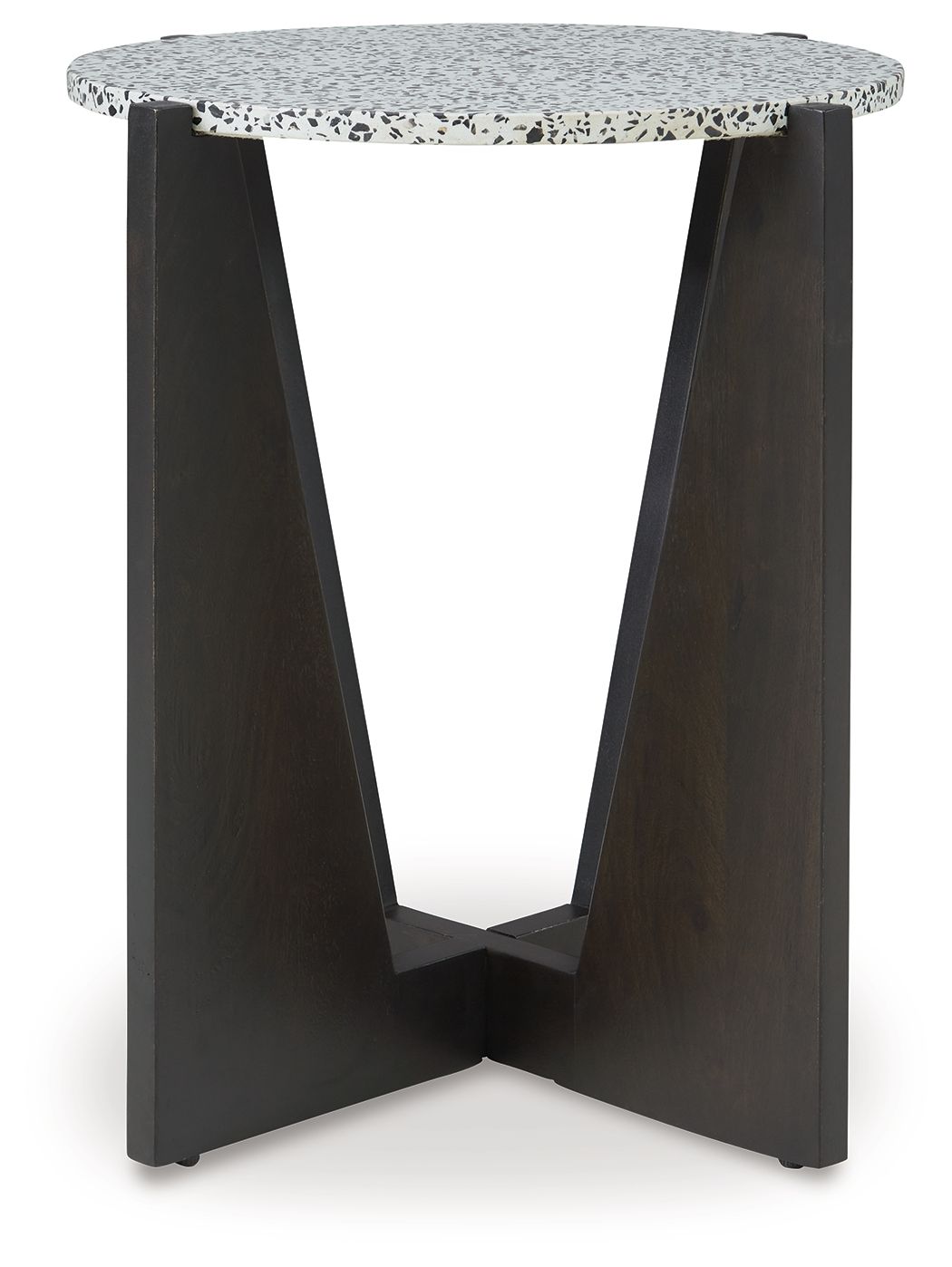 Tellrich - Black / White - Accent Table - Hornell Furniture Outlet