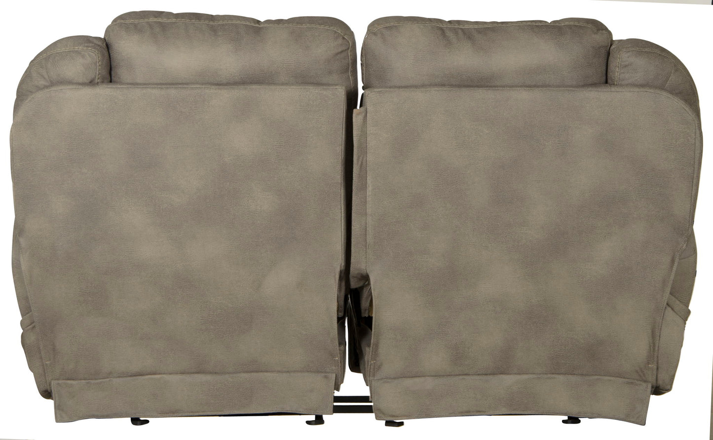Flynn - Power Lay Flat Rocking Loveseat With Power Adjustable Headrest & Lumbar And Dual Heat & Massage - Fig - Hornell Furniture Outlet