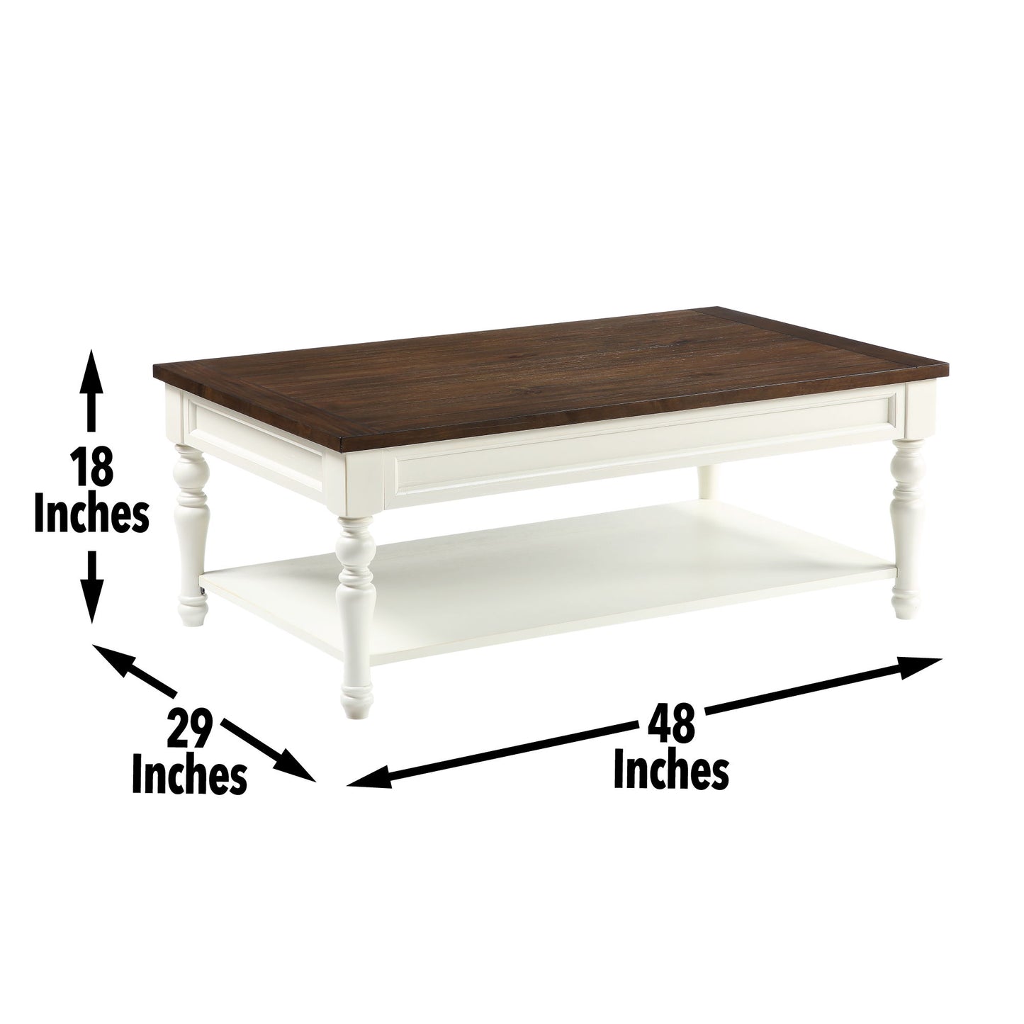 Joanna - 3 Piece Table Set (2 End & Coffee Tables) - White - Hornell Furniture Outlet
