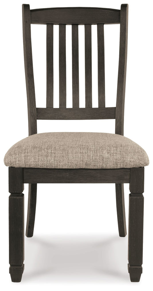Tyler Creek - Black / Grayish Brown - Dining UPH Side Chair (Set of 2) - Slatback - Hornell Furniture Outlet