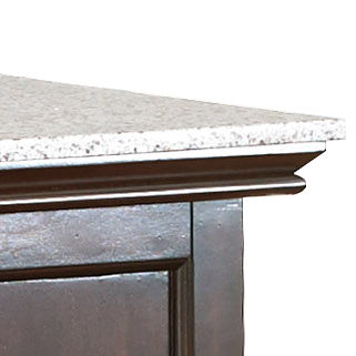 Newbury - Silverstone Top Bar Unit - Dark Brown - Hornell Furniture Outlet