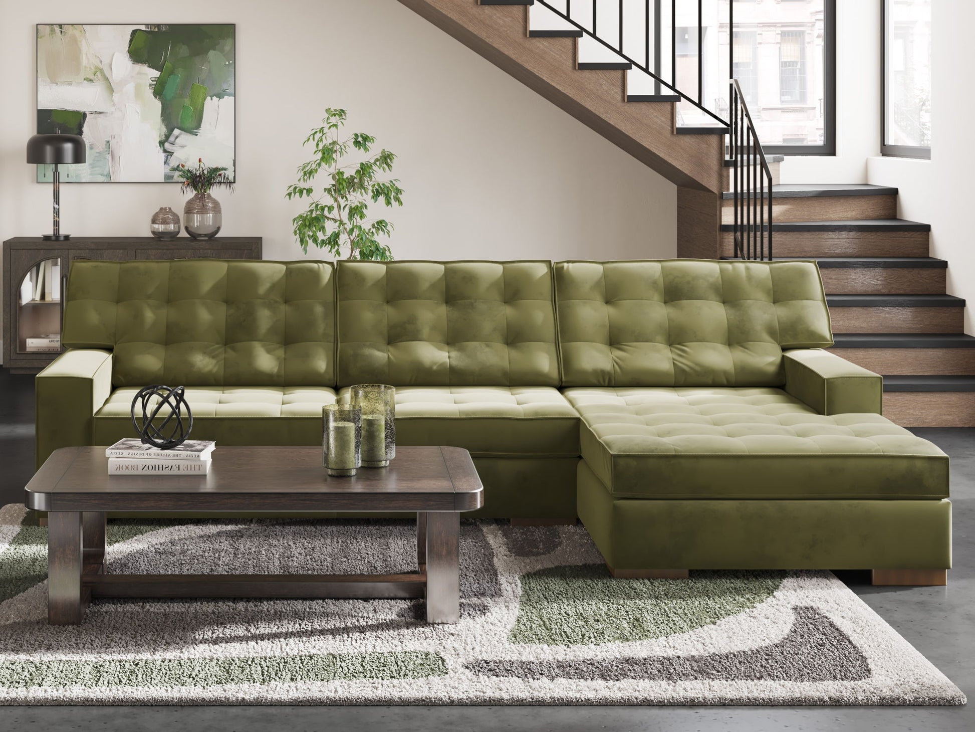 Caspian - Town - Sectional - Hornell Furniture Outlet