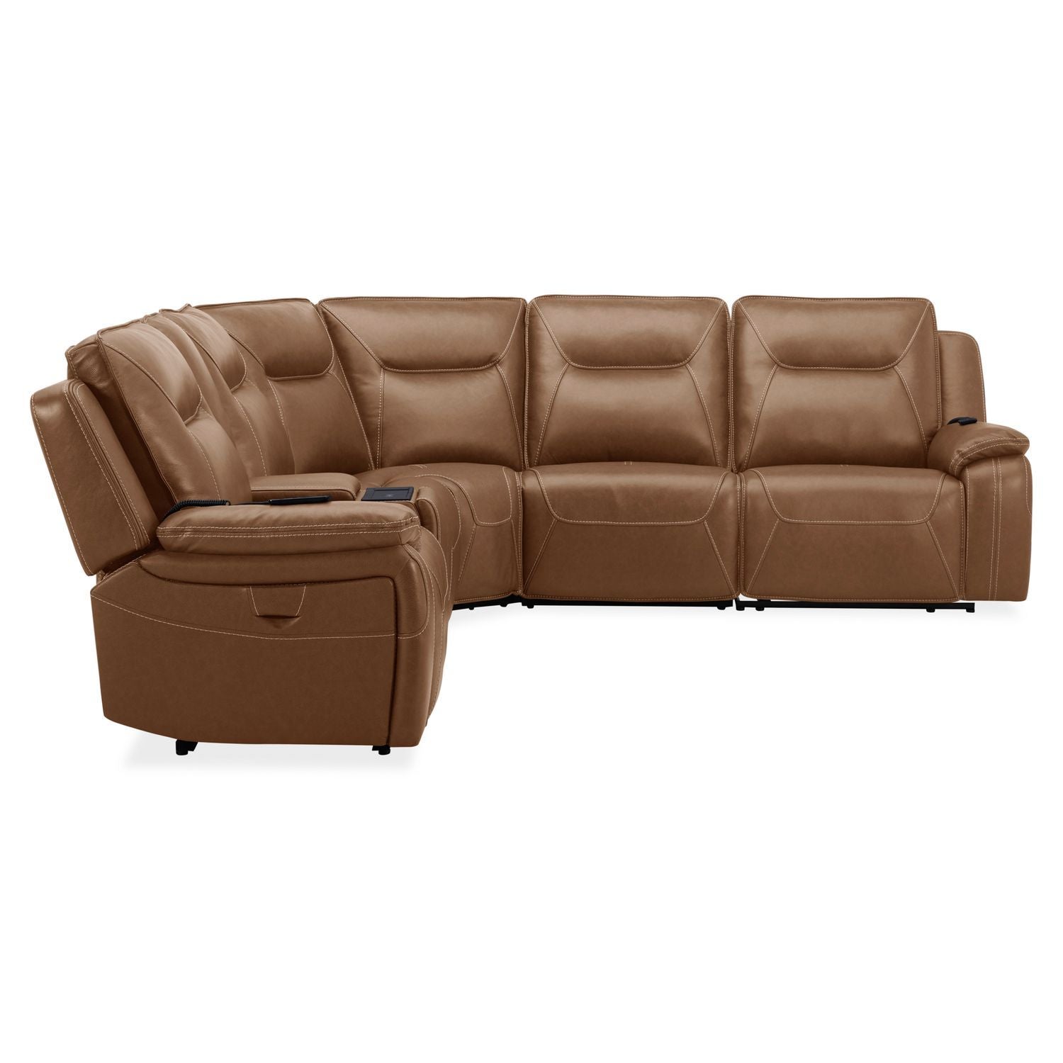 Callihan - 6 Piece Sectional - Brown - Hornell Furniture Outlet