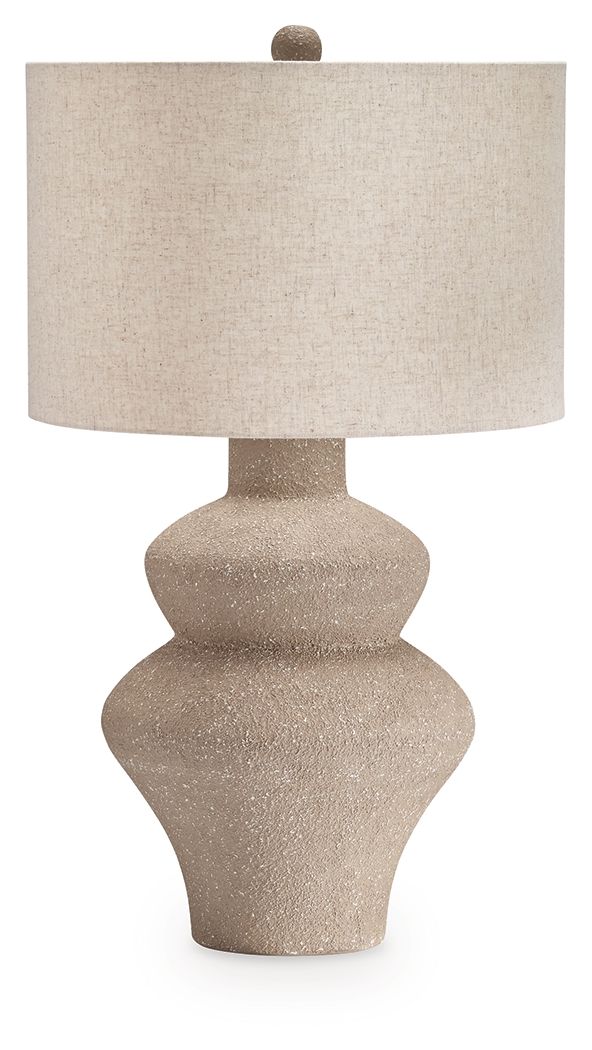 Jossleigh - Beige - Metal Table Lamp - Hornell Furniture Outlet