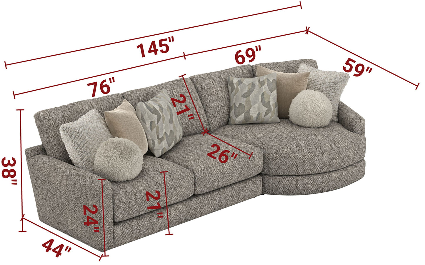 Turner - Sectional - Hornell Furniture Outlet
