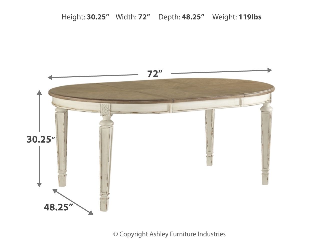 Realyn - Oval Dining Table Set - Hornell Furniture Outlet