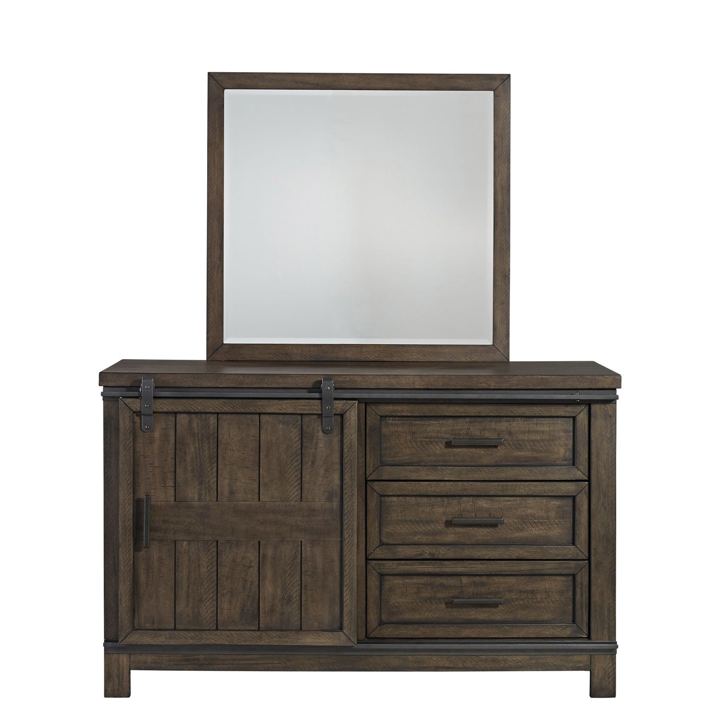 Thornwood Hills - Panel Bed, Dresser & Mirror - Hornell Furniture Outlet