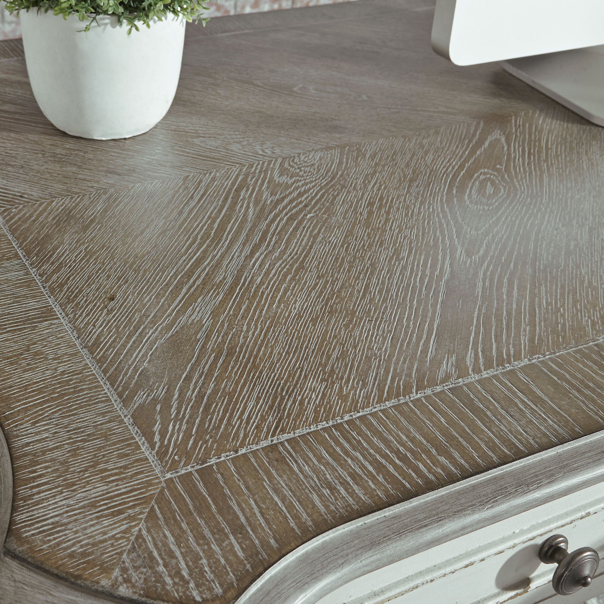 Magnolia Manor - Credenza - White - Hornell Furniture Outlet