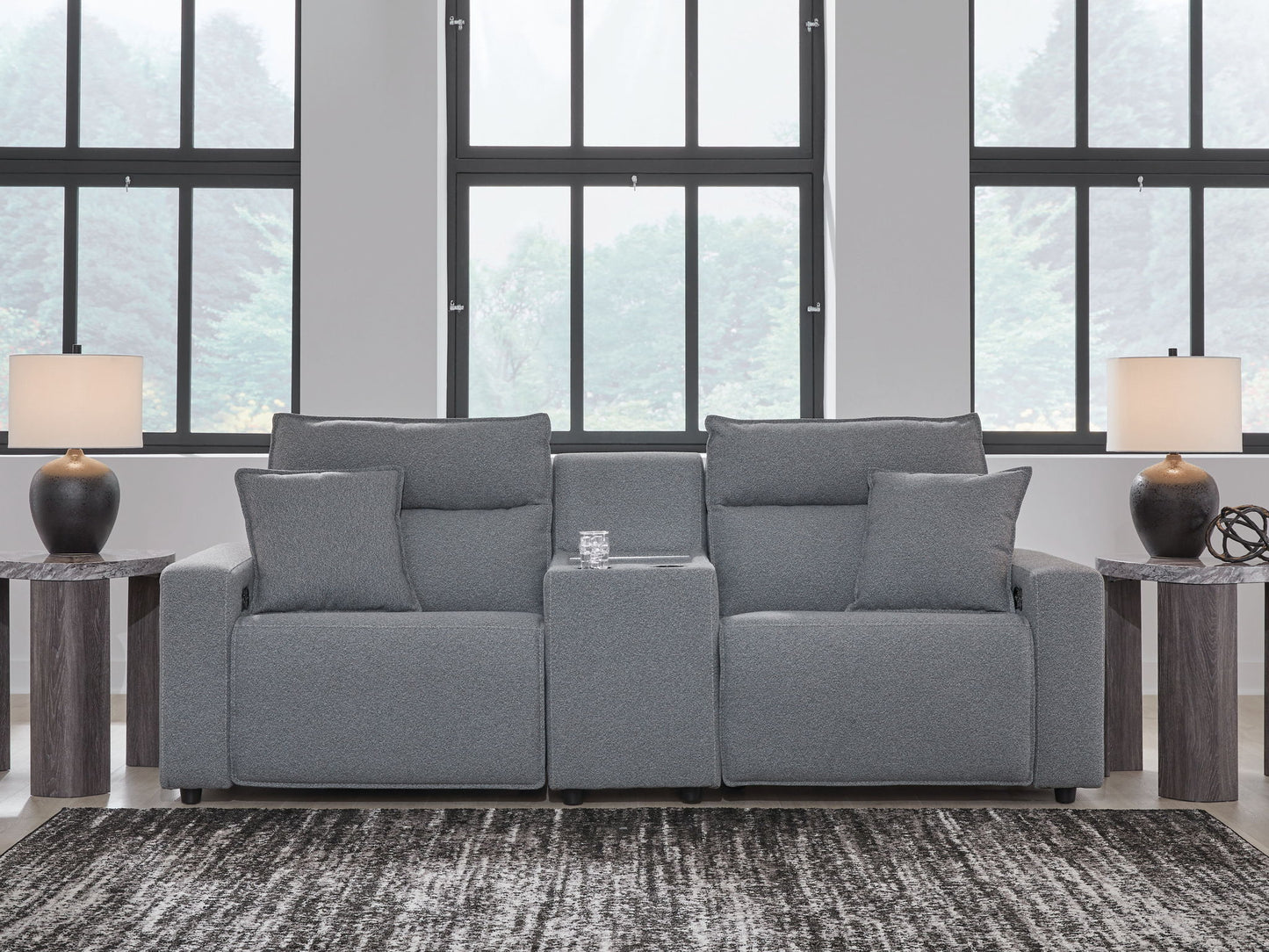 ModMax II - Salt And Pepper - Reclining Sectional - Hornell Furniture Outlet