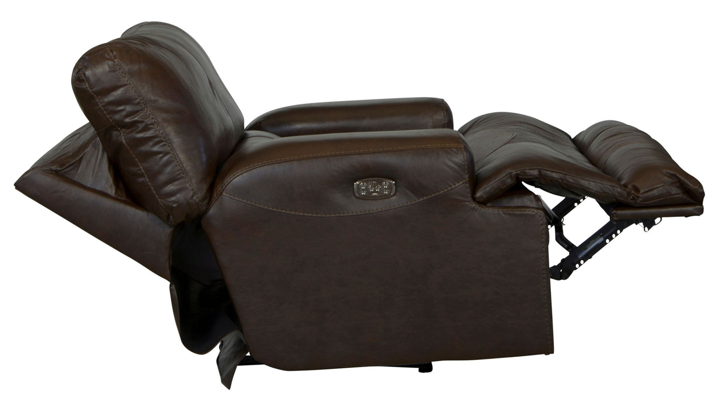 Wembley - Power Headrest With Lumbar Lay Flat Recliner - Hornell Furniture Outlet