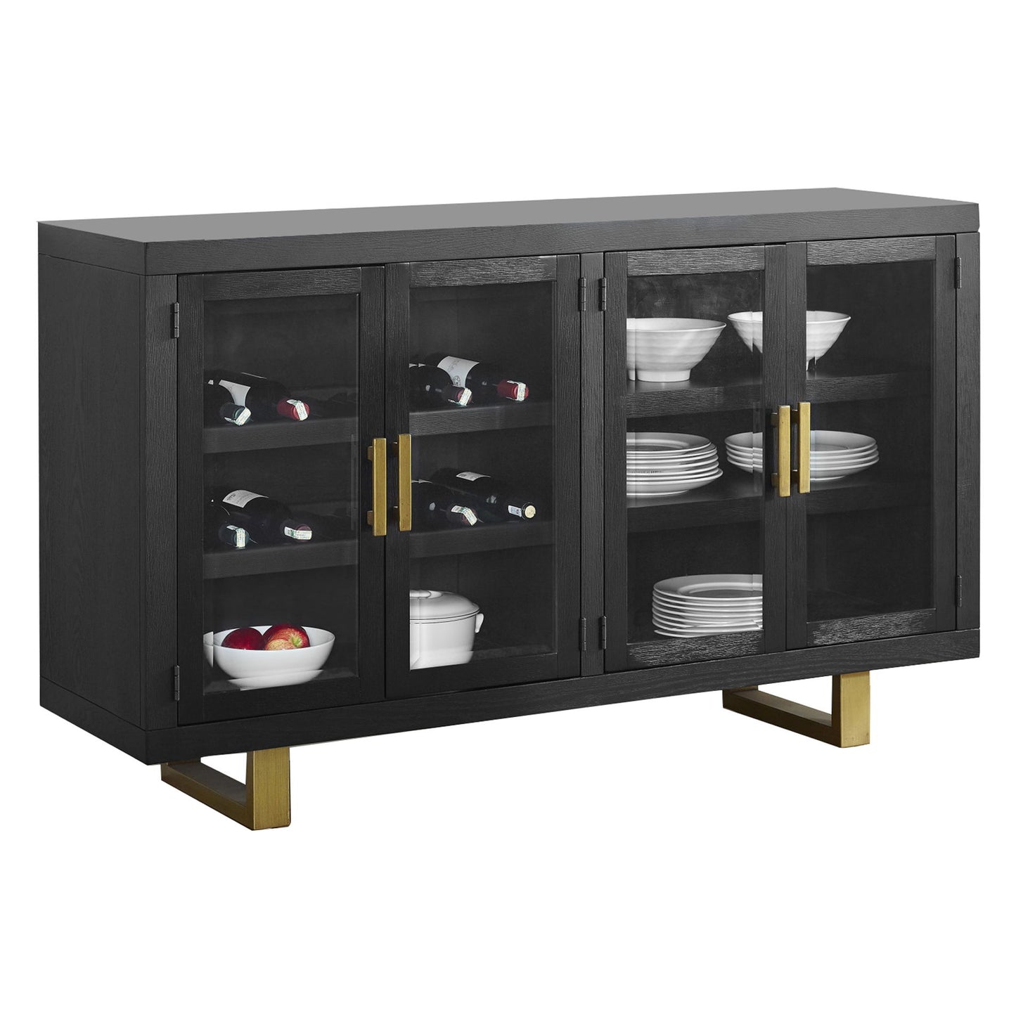 Yves - Server - Black - Hornell Furniture Outlet